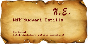 Nádudvari Estilla névjegykártya